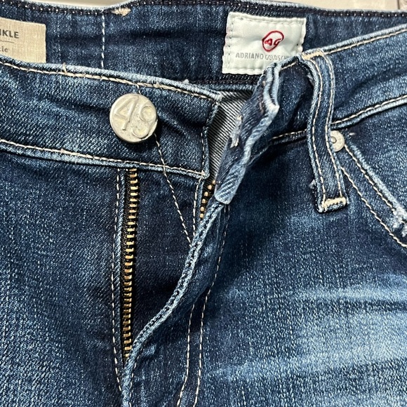 AG Jean The Legging Ankle Super Skinny Destroyed Faded Medium Wash - Picture 5 of 12